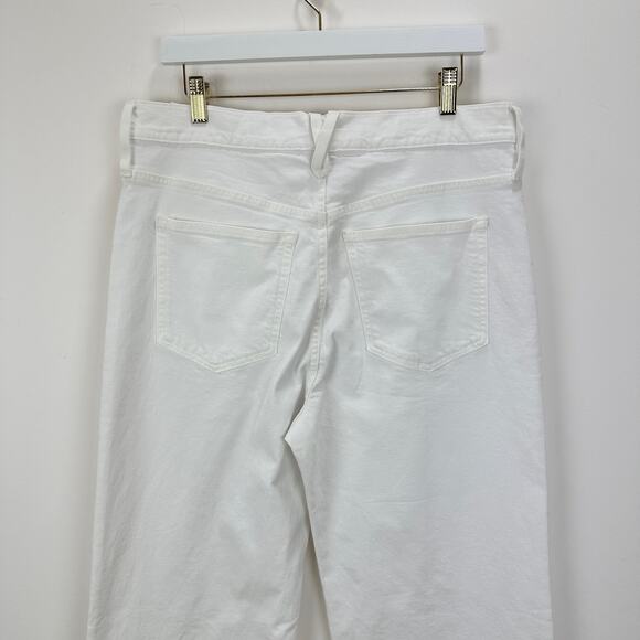 J.Crew Tall Full Length Slim Wide Leg Jean White Relaxed High Rise US 31 T NWT - Picture 10 of 14